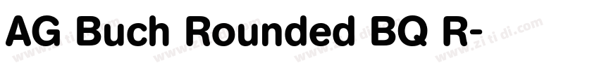 AG Buch Rounded BQ R字体转换